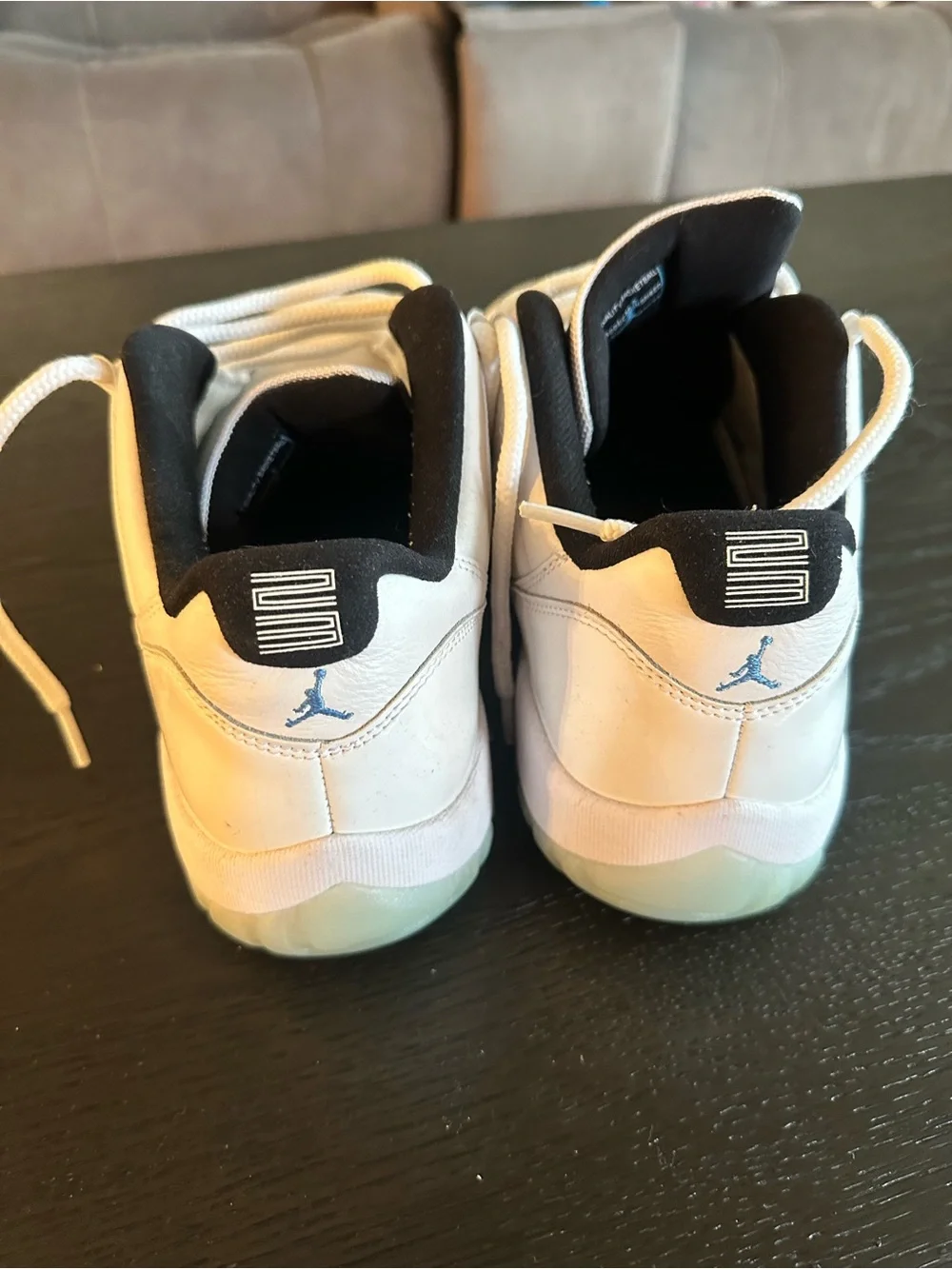 Jordan White and Black Low-Top Sneakers retro 11s size 13 men